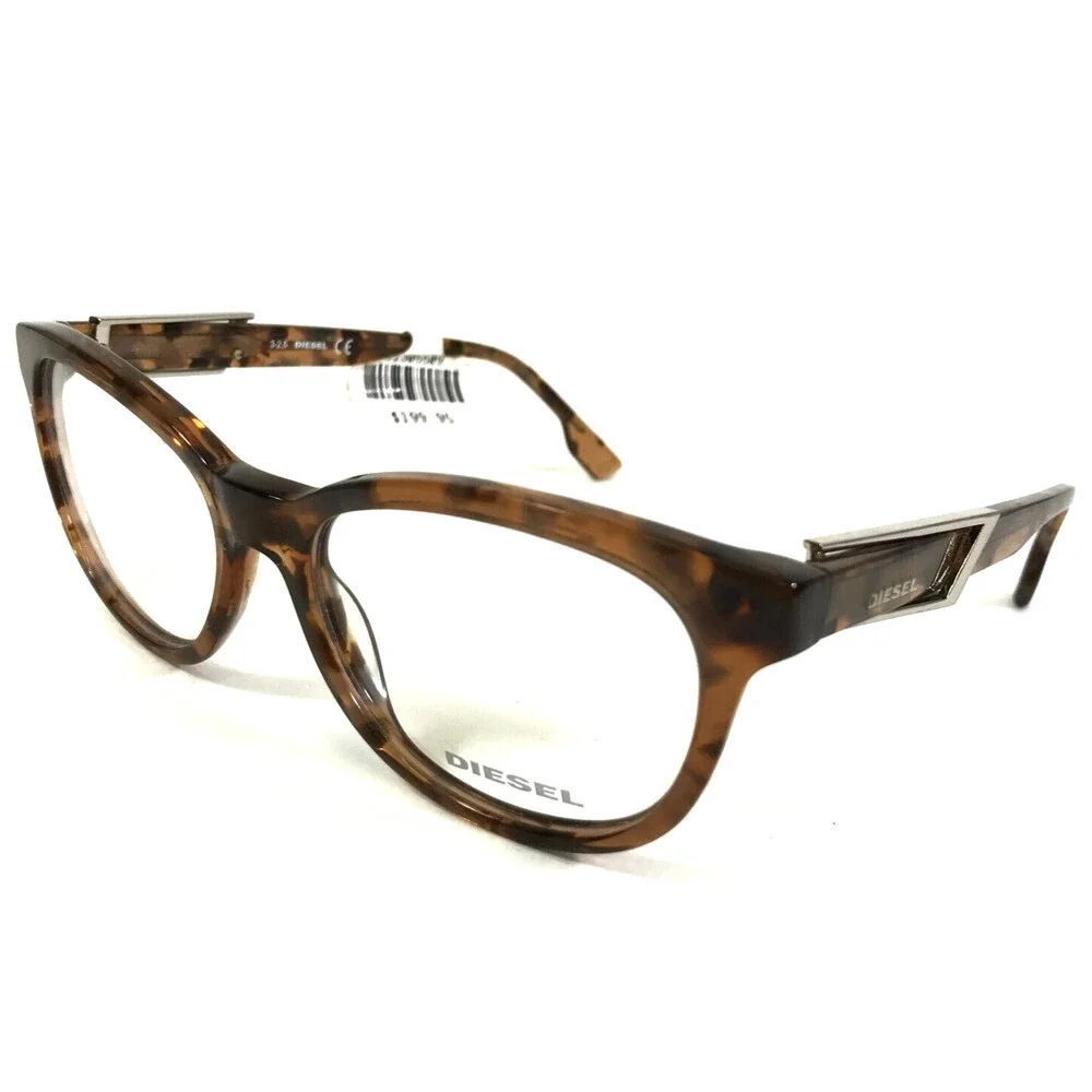 Diesel Eyeglasses Frames DL5112 Col.055 Brown Light Havana Tortoise 52-16-145